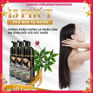 Dầu gội đầu phủ bạc sin hair Nhật Bản 500ml, Sin hair đen, Sin hair Nâu