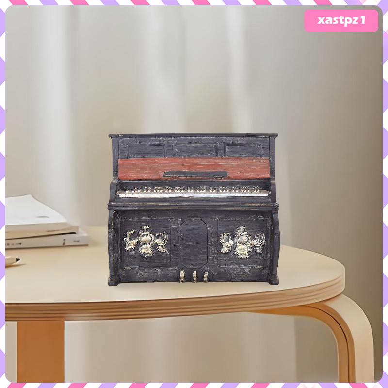 Mô Hình Đàn Piano Bằng Nhựa Resin Trang Trí Phòng Khách