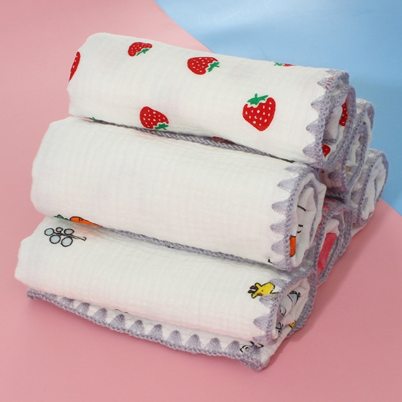 Yếm Ăn Vải Cotton Thấm Hút Tốt Thân Thiện Với Da