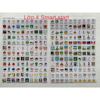 Sticker từ vựng tiếng anh lớp 4 Smart Start