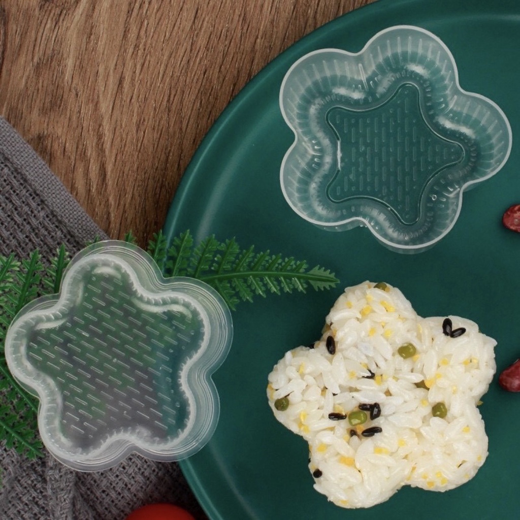 KHUÔN LÀM CƠM NẮM ONIGIRI, KHUÔN CHỐNG DÍNH ÉP BỘT TẠO HÌNH LÀM BÁNH