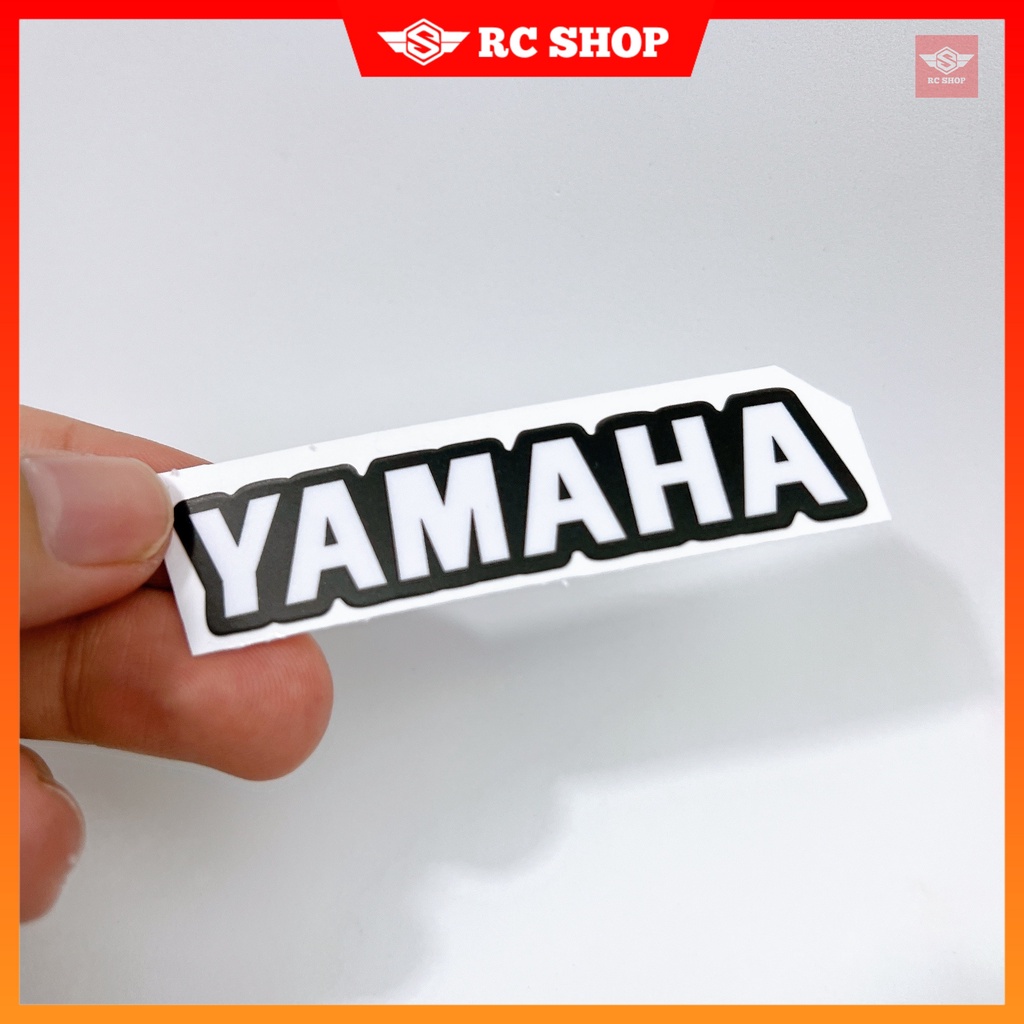 Tem YAMAHA Đen Dán Xe Siêu Ngầu [7cm x 1cm]
