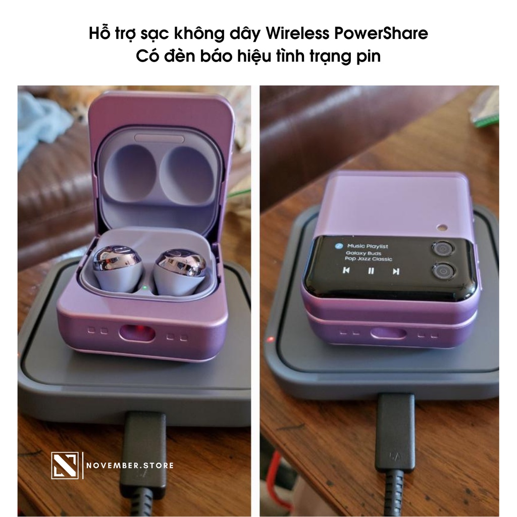 Ốp case hình Z Flip 4 cho Samsung Galaxy Buds2 Pro / Buds 2 / Buds FE / Buds Pro / Buds Live