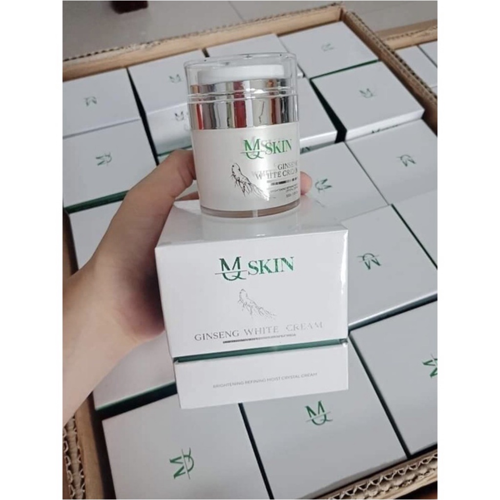COMBO KEM FACE NHÂN SÂM + SERUM CĂNG BÓNG MQ SKIN CHÍNH HÃNG