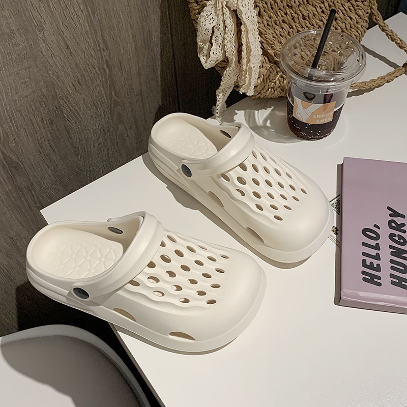 JN Studio  Dép sandal nữ đế bằng Chất Liệu EVA Siêu êm New 2023 Chic Thoải mái Korean Style High quality B21H02D 36Z230909