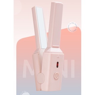 Máy Uốn Tóc Kiêm máy Duỗi Tóc Mini - tặng kèm cáp sạc và hộp đựng - MUT005