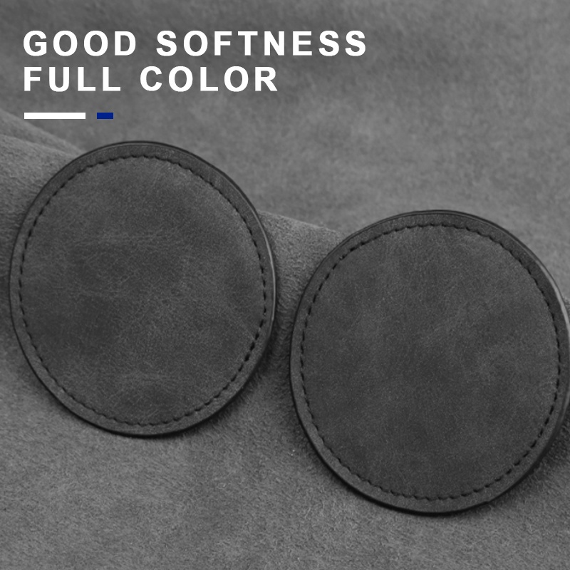 Tấm Lót Cốc Nước / Giá Đỡ Bình Nước Bằng Da Lộn Chống Trượt Tiện Dụng Cho Xe Hơi