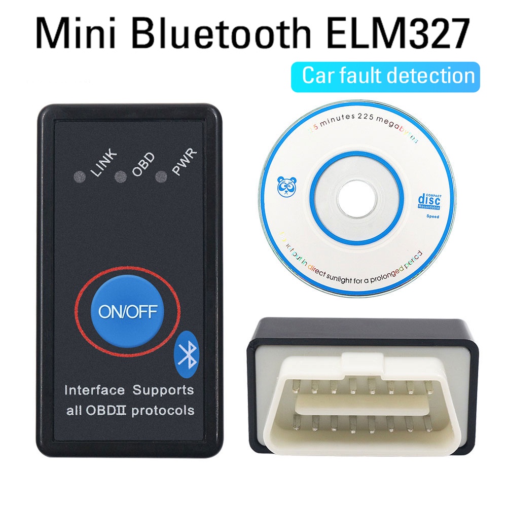 Thiết Bị Chẩn Đoán Lỗi Ô Tô OBD2 Bluetooth V1.5 Hai Chế Độ Kết Nối Bluetooth OBDII Tương Thích Với Android, Symbian, Windows