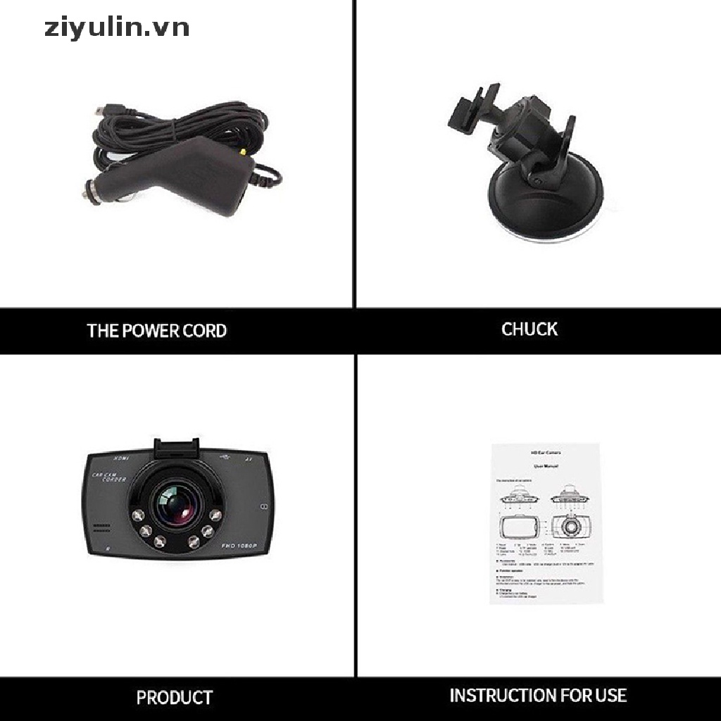 Máy Quay Hành Trình ziyulin 1080P HD Hỗ Trợ Tầm Nhìn Ban Đêm Cho Xe Hơi