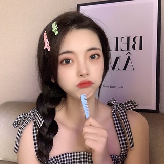 yakult Kẹp Tóc Hình Lược Nhỏ Màu Kẹo Sáng Tạo Thời Trang Hàn Quốc Cho Nữ
