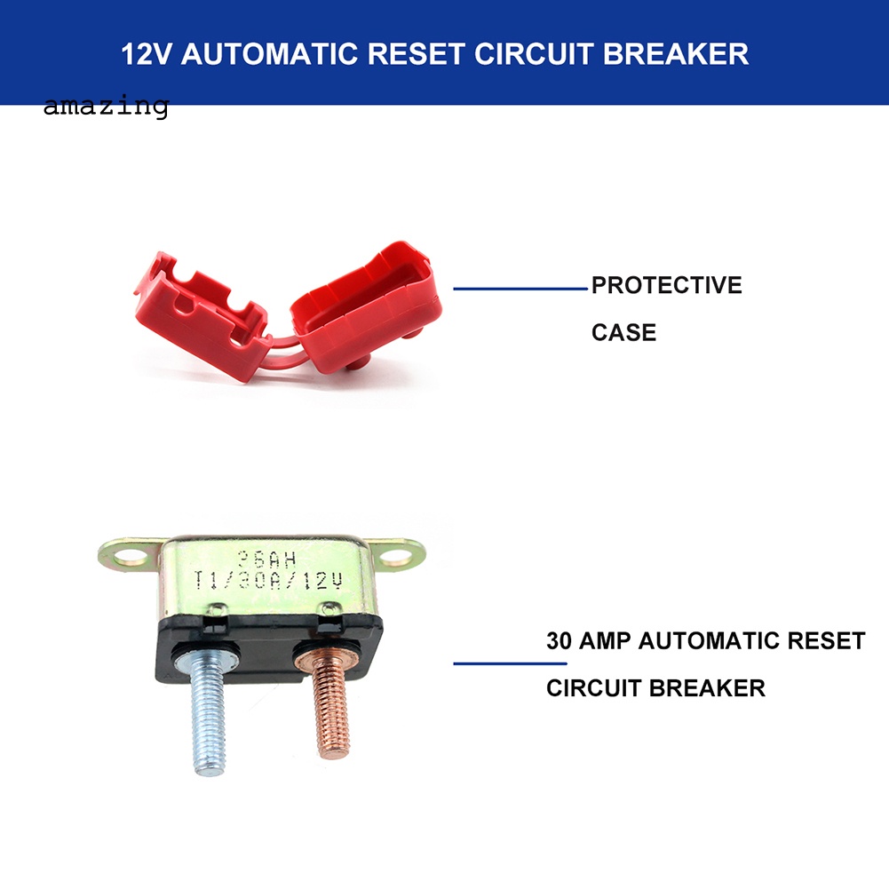 Cầu Chì Tự Động 30 / 40 / 50A DC12V Cho Xe Hơi