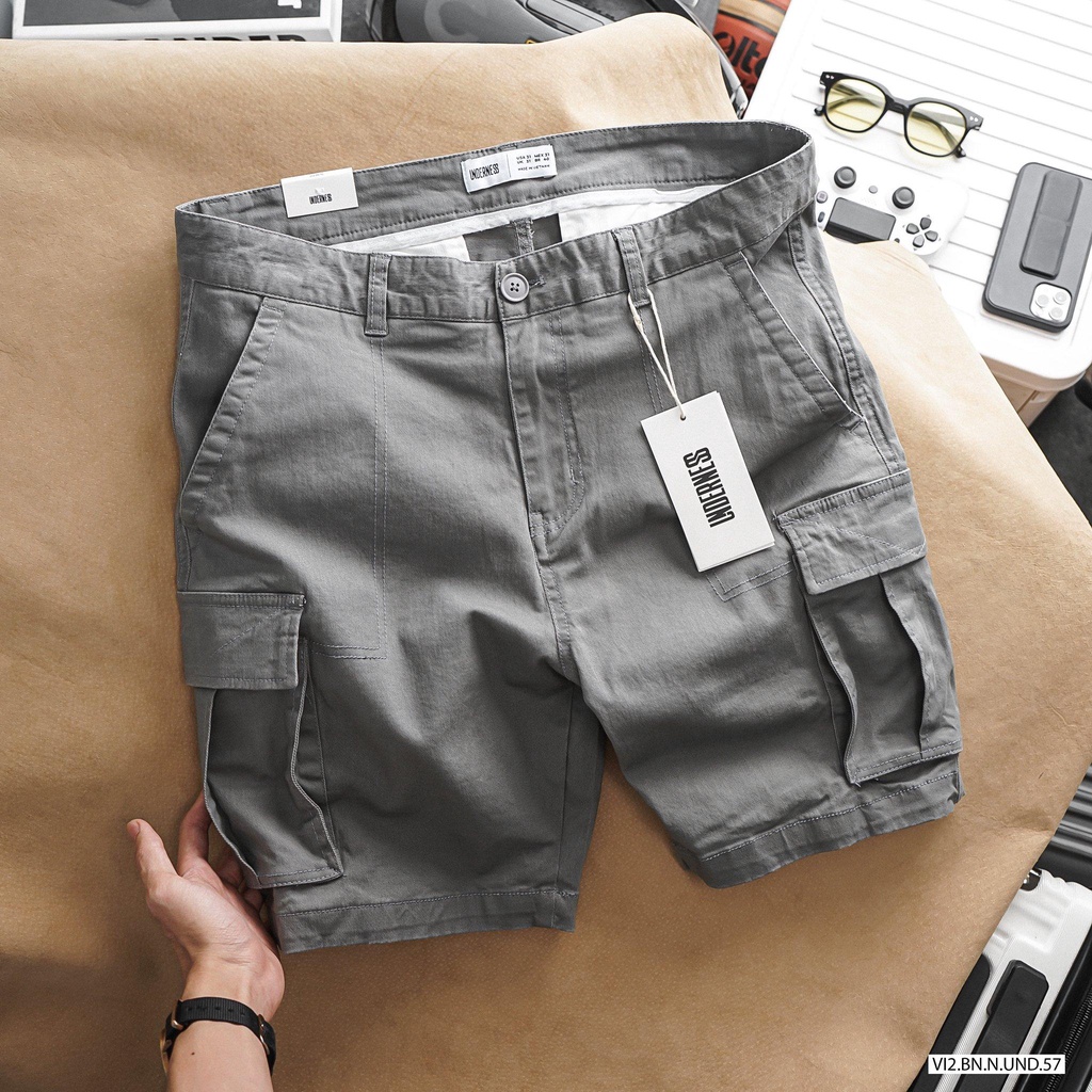 Quần Lửng Kaki Nam Túi Hộp, Phom Trên Gối