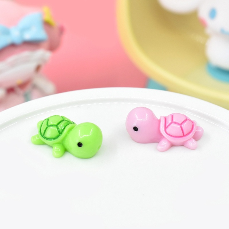 Set 10 Mô Hình Rùa Nhựa Resin Mini Trang Trí Hồ Cá / Rùa