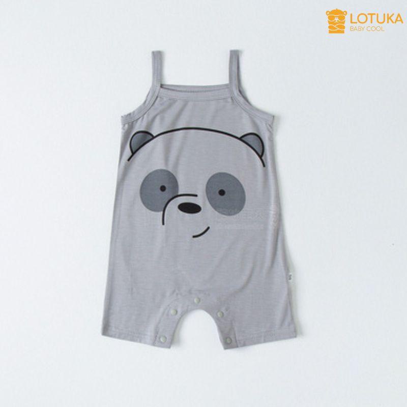 Bodysuit Cho Bé Trai Bé Gái LOTUKA Mùa Hè Vải Thun Lạnh Cao Cấp An Toàn, Đồ Liền Thân Sơ Sinh Từ 3-12kg