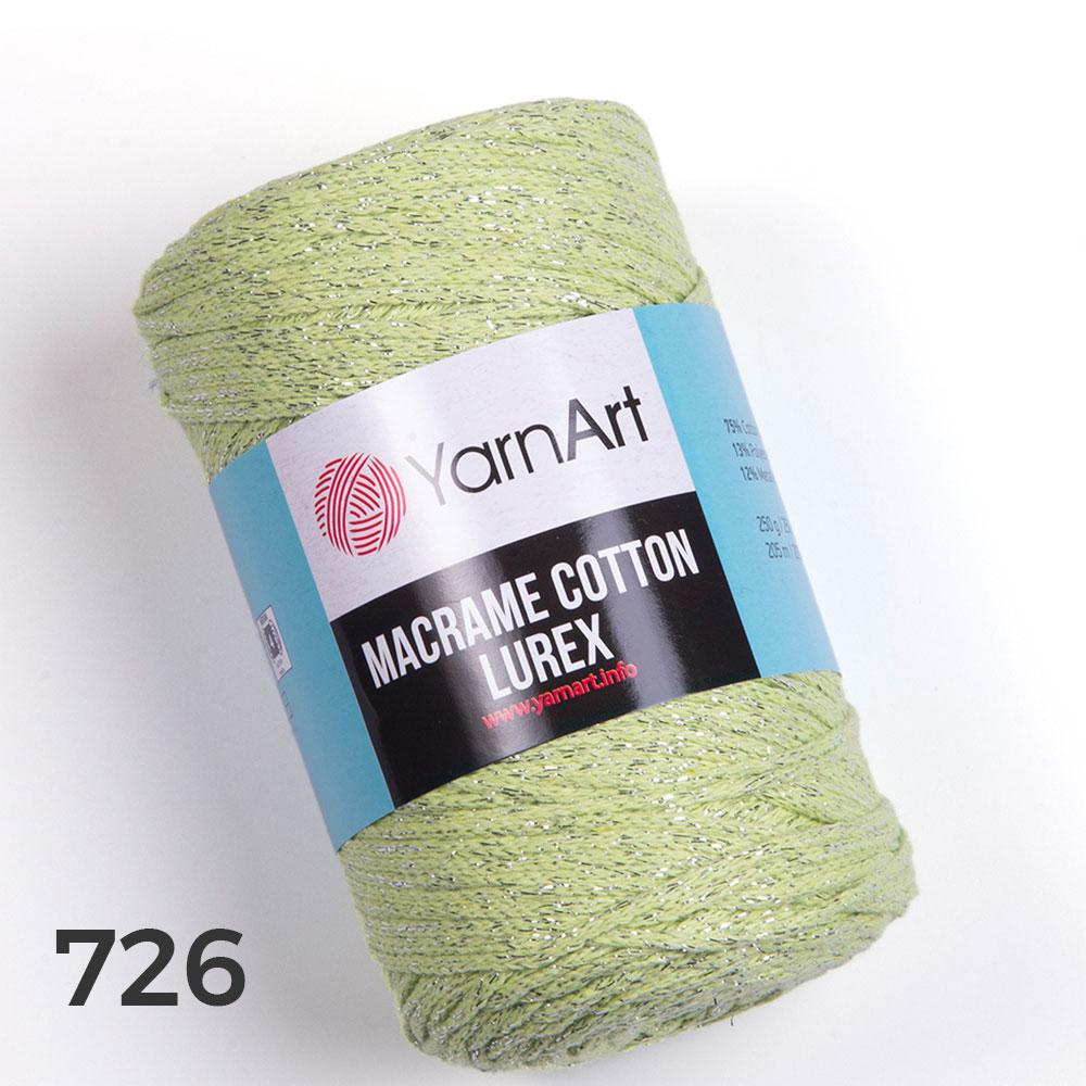 Sợi Macrame Cotton Lurex nhập khẩu từ Yarnart, móc túi xách, giỏ, lót ly, trang trí nội thất