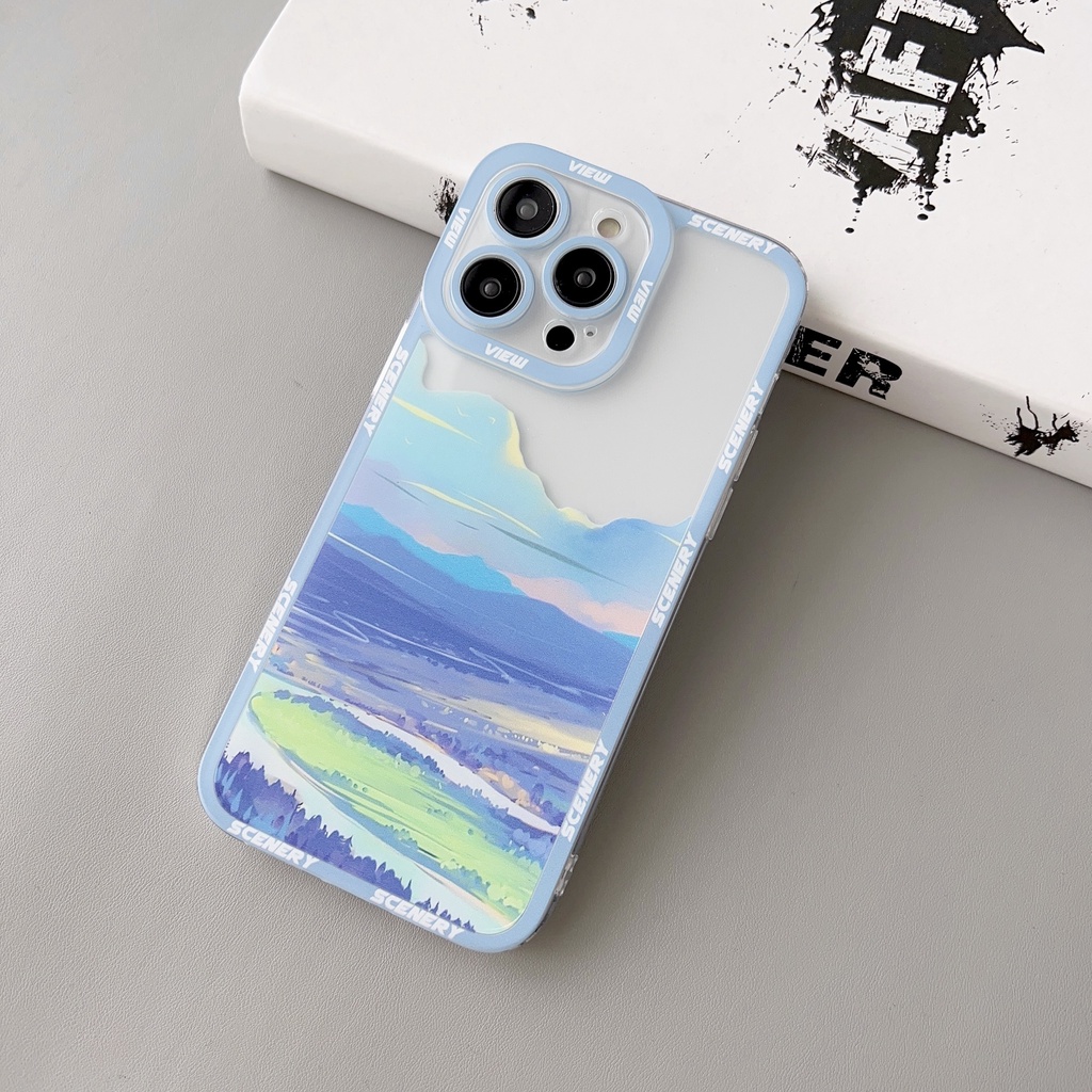 Ốp Điện Thoại Tpu Dẻo Trong Suốt Họa Tiết Đôi Mắt Thiên Thần Độc Đáo Cho iphone 14 13 12 11 pro max x xr xsmax