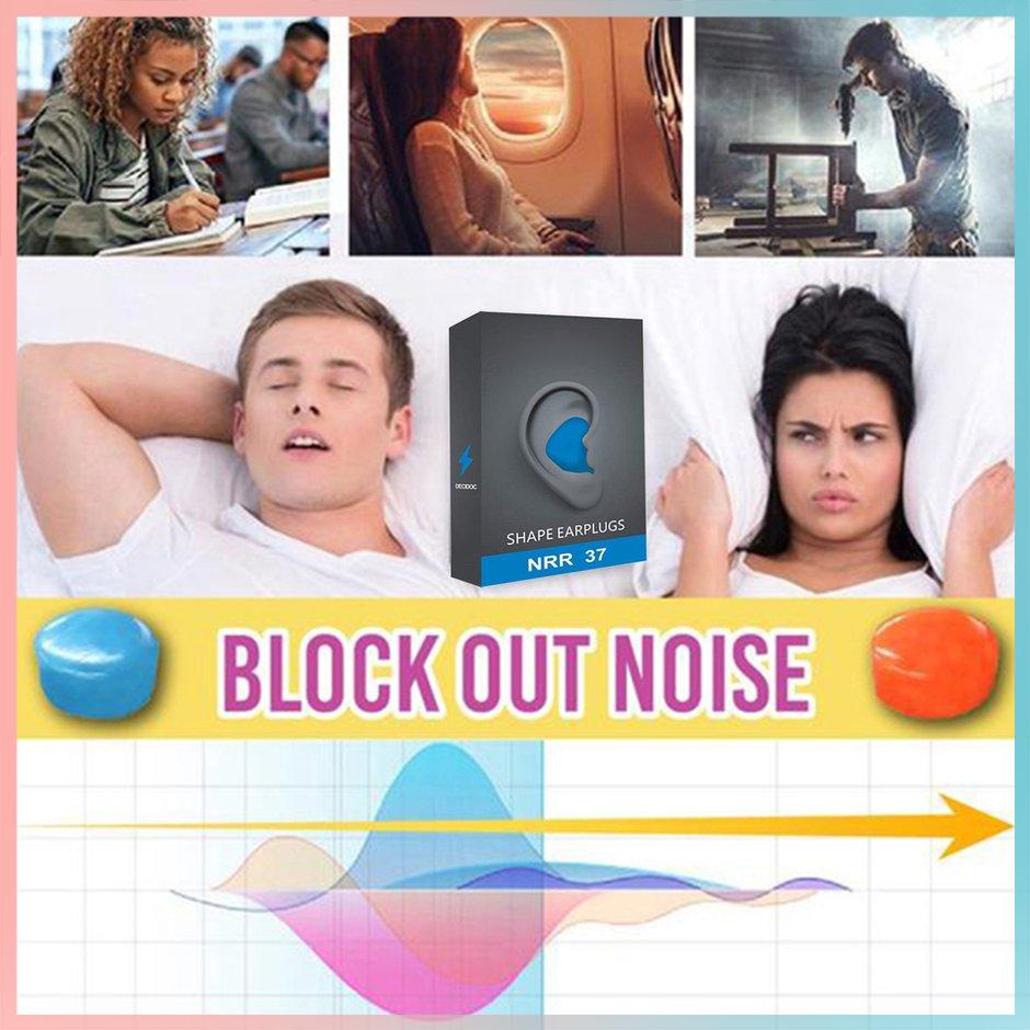 【giao hàng hôm nay>>>1 Pair Of Design Ear Plugs Noise Blocking Soundproof Ear Plugs Ear Plugs