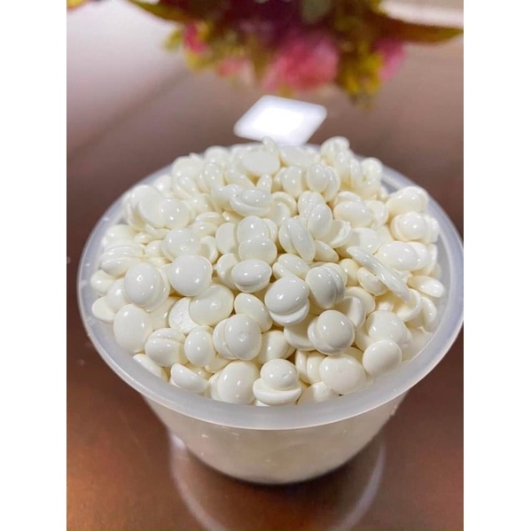 300g sáp wax lông nóng hard wax beans nóng tặng kèm 50g sáp dừa mix màu và que gỗ - lnpcosmetic