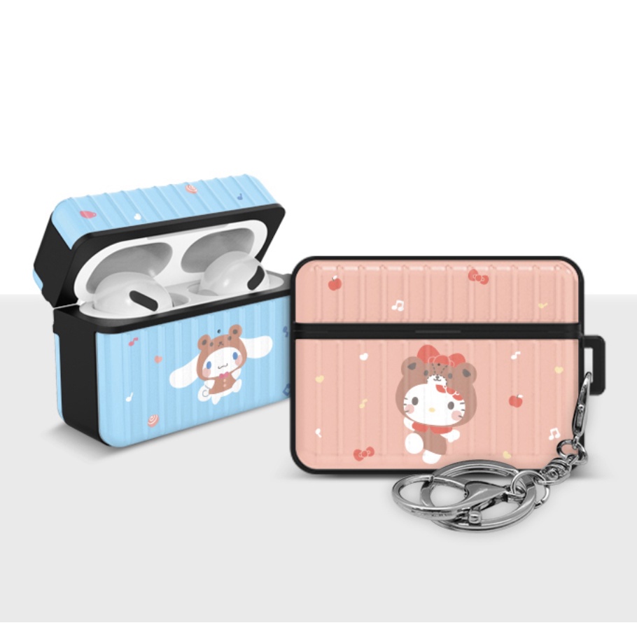 Sanrio characters costume edition case compatible for airpods pro / pro 2 - hello kitty pompompurin my melody cinnamoroll kuromi pochacco twin star
