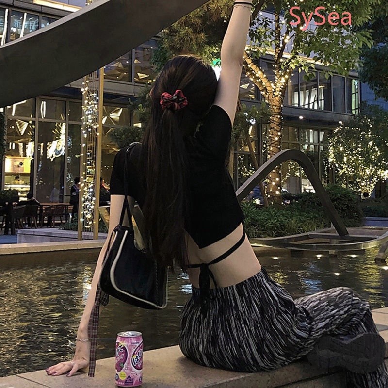 Áo Croptop Tay Ngắn Thời Trang Mùa Hè Quyến Rũ Cho Nữ