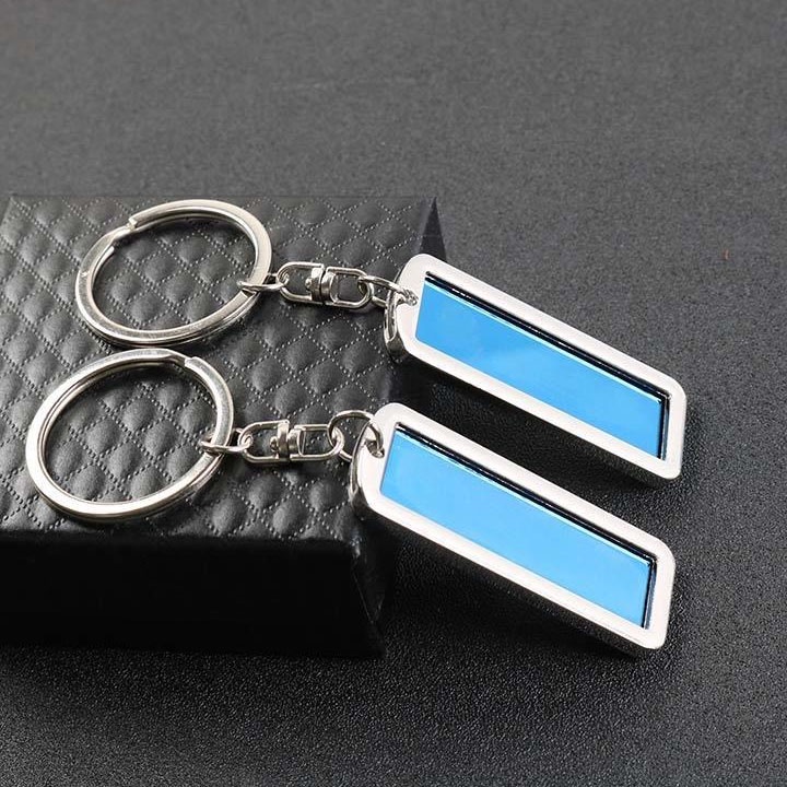 Móc Chìa Khóa Kim Loại đính đá - Khắc Laser Theo Yêu Cầu