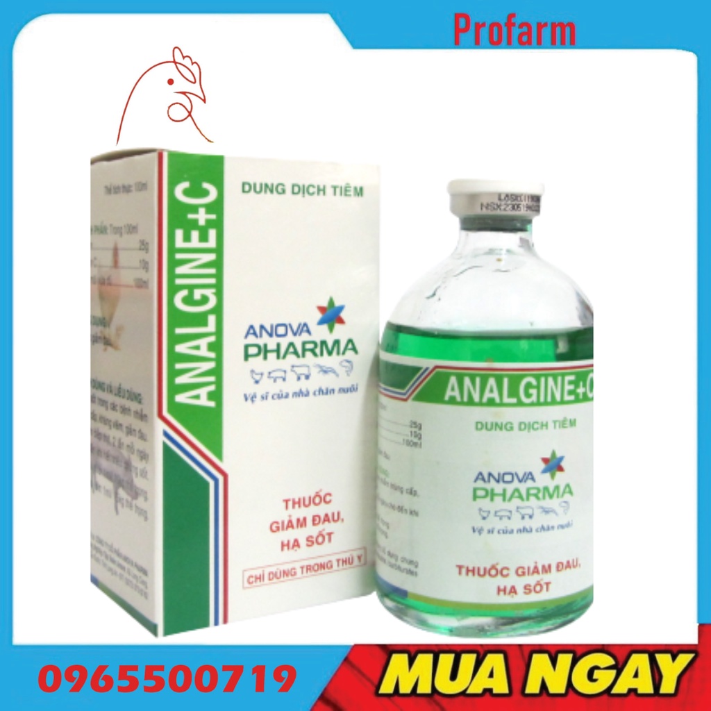 Nova Anagin C Ha Sot, Giam Dau Hieu Qua Tuc Tho Thu Y