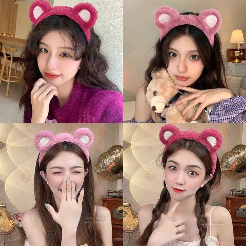 Băng đô cài tóc rửa mặt Dạng Nén Bằng Lông Nhung Dễ Thương Xinh Xắn Cho Nữ