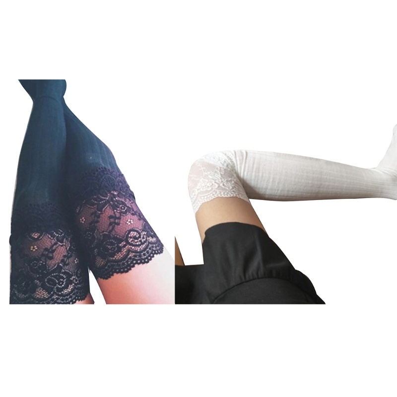 Đôi Vớ DàI Qua GốI PhốI Ren Hoa ThờI Trang Cho Nữ