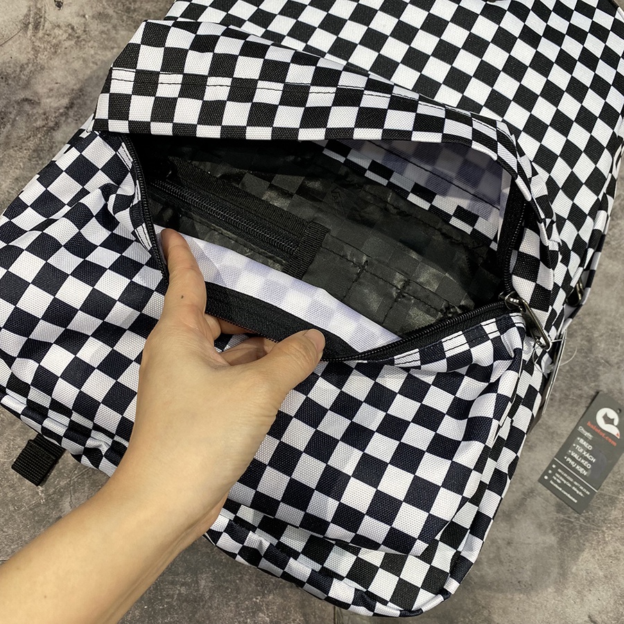 Balo Vans OLD SKOOL CHECKERBOARD BACKPACK XUẤT DƯ XỊN
