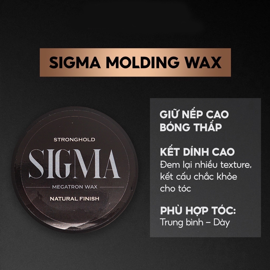 Sáp Vuốt Tóc Alpha Clay Wax & Sigma Molding Wax 56gr