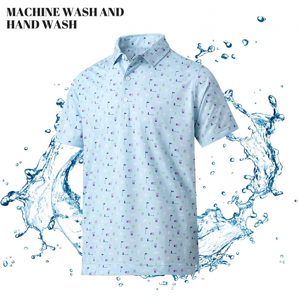 Áo polo Tay Ngắn Có Cổ Thoáng Khí Phong Cách Thể Thao Thời Trang Cho Nam
