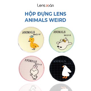 Hộp đựng kính áp tròng có gương LENS XOẮN hộp lens bao gồm dụng cụ đeo lens HỘP TRÒN CÓ GƯƠNG CAO CẤP
