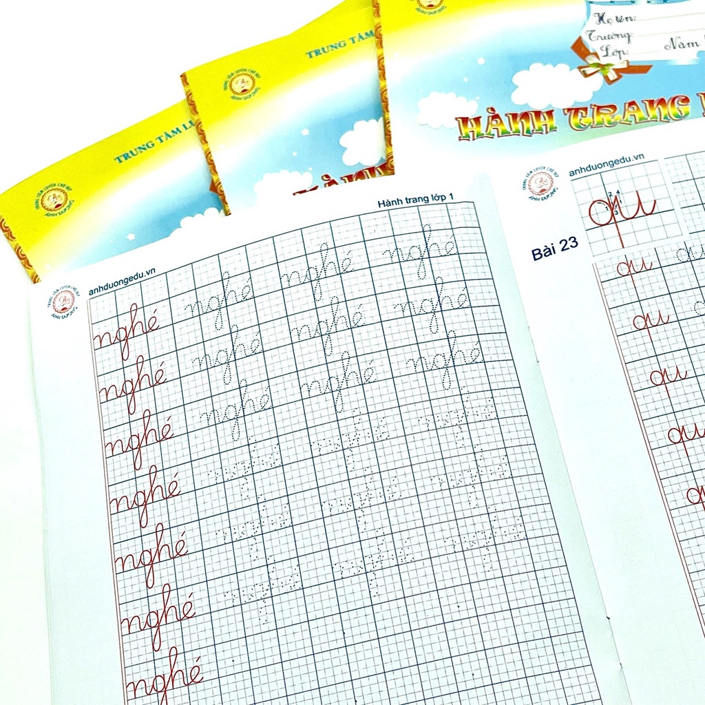 Vở ô li Bước đầu tập viết cho bé vào lớp 1