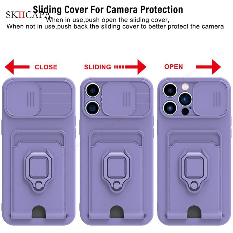 Ốp Điện Thoại Silicon Có Ngăn Đựng Thẻ Cho Samsung Galaxy S23 Ultra Plus Galaxy S23 Plus S 23 5G