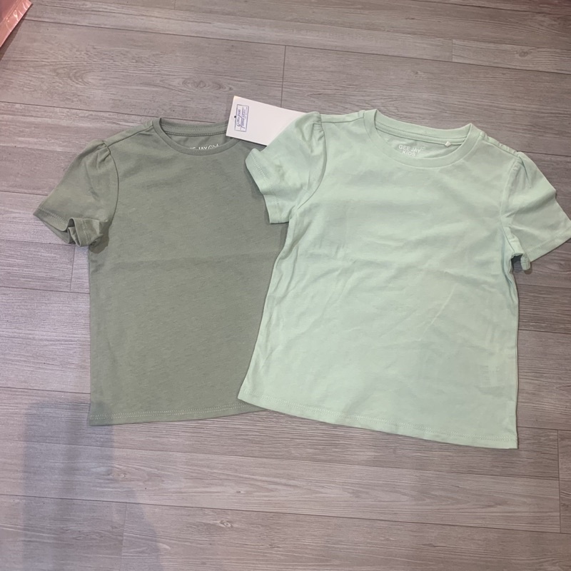Thanh lí áo cotton trơn bé gái nhí dư xịn