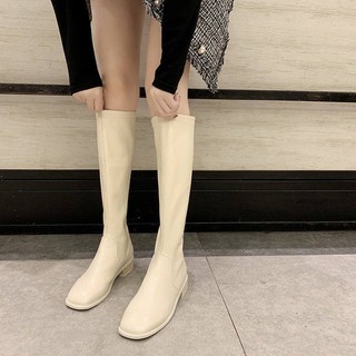 (Order) Boots cổ cao và cổ thấp Ulzzang đế 4cm 2 màu đen, trắng - Có ảnh thật