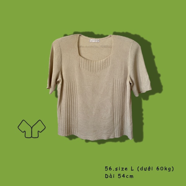 Áo len mongtoghi cộc tay nữ secondhand hàng Nhật 03