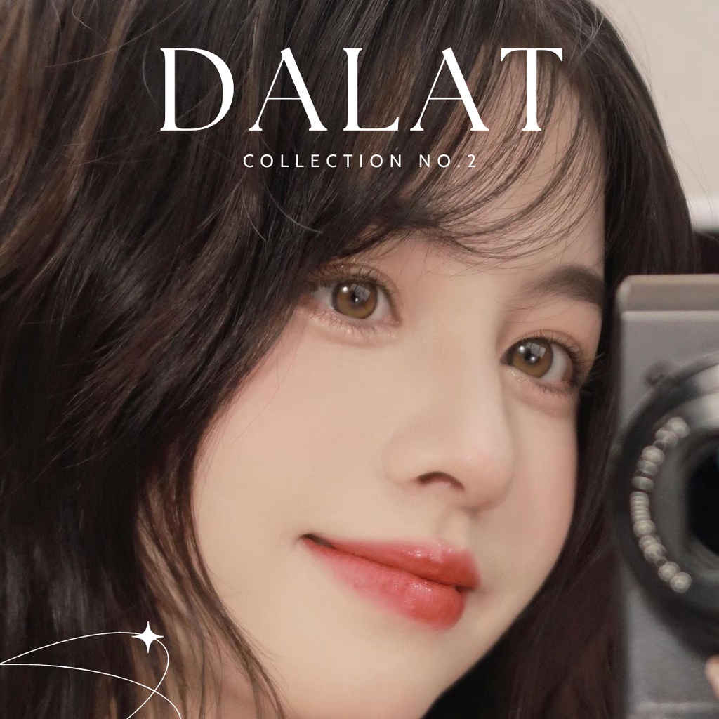 DALAT- HOIAN hãng DABAE lens nâu xám tự nhiên trong veo có độ cận lệch