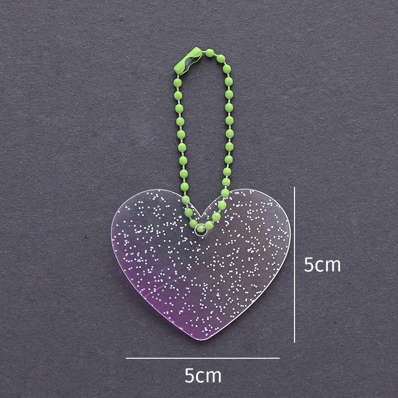 Miếng Dán Acrylic Trong Suốt Màu Gradient Trang Trí Móc Khóa / Thẻ Cuckoo