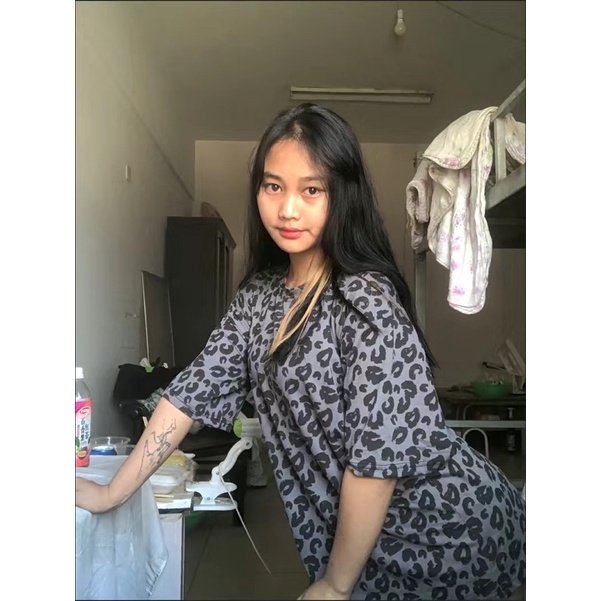Áo phông nam nữ unisex hoạ tiết da beo báo đốm phong cách Mai Âm Nhạc, Áo phônh mùa hè thời trang