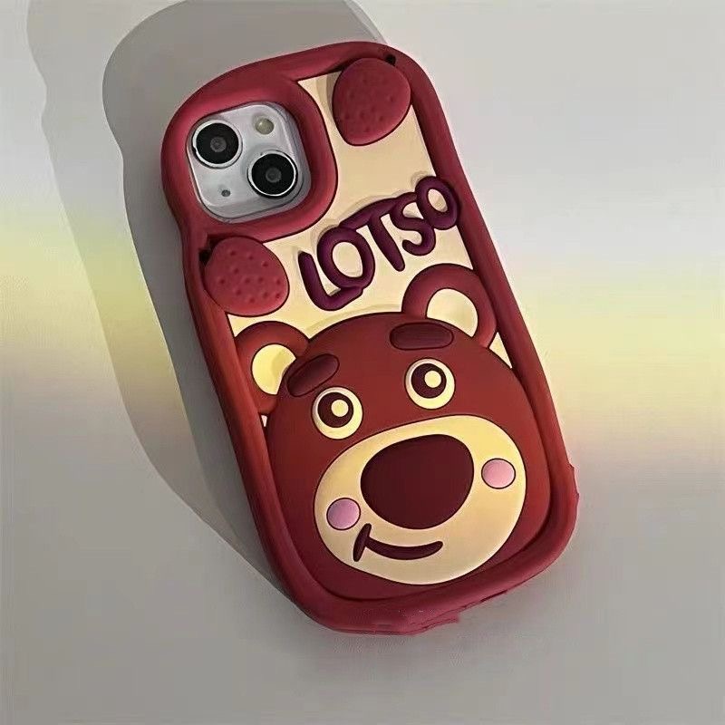 Ốp Điện Thoại Hình Gấu 3D Cho Vivo S1 V23 V20Pro Y21 Y21s Y33s Y20 Y20s Y20i Y12s Y12d Y76 Y77 Y17 Y15 Y12 Y11 V9 X60 X70 X80 X90