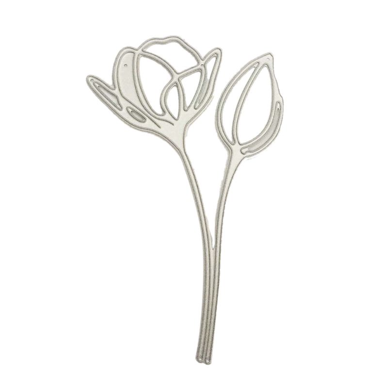 Khuôn Cắt Giấy Làm Từ Kim Loại Hình Bó Hoa Trang Trí Scrapbook