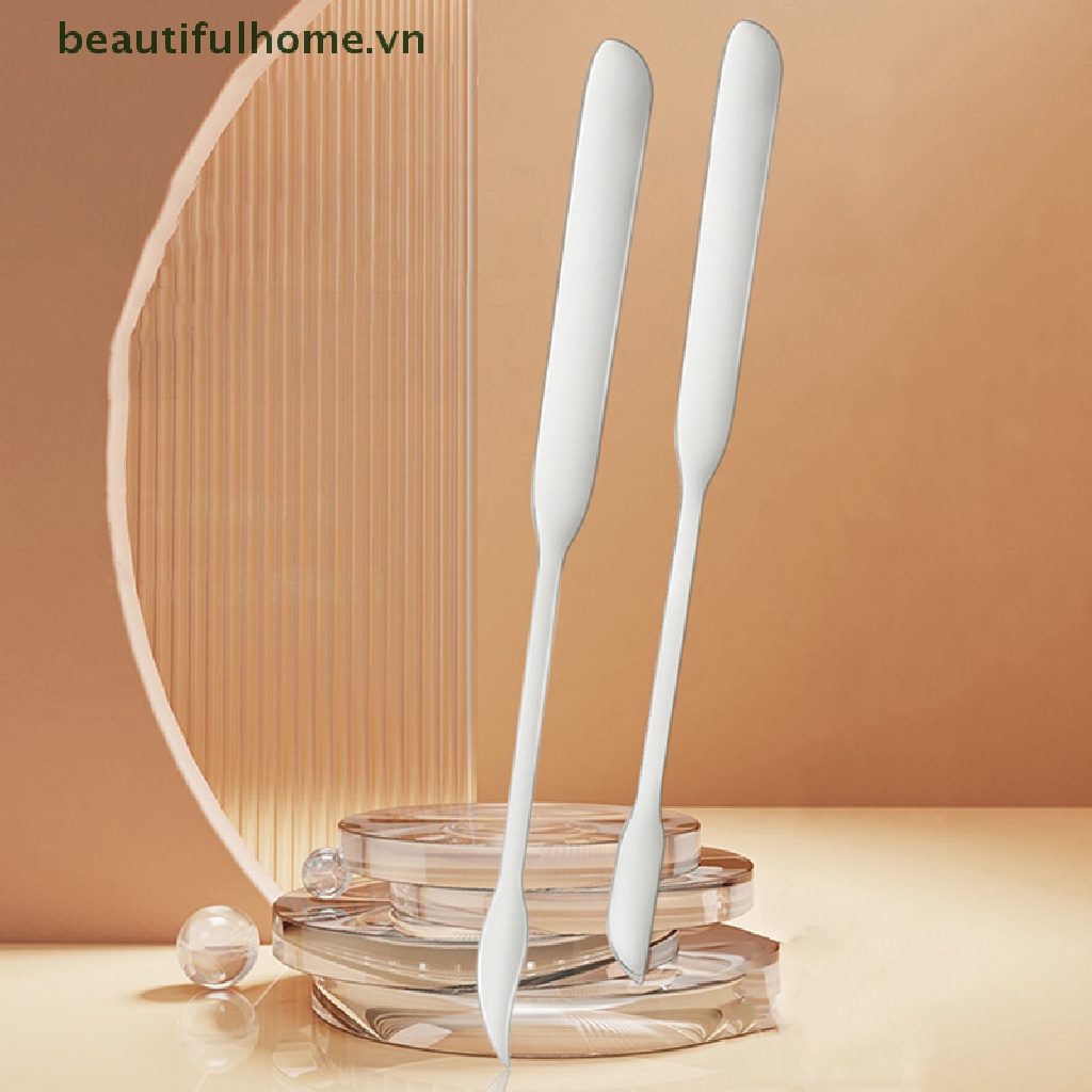1 Dụng Cụ Trộn Mỹ Phẩm Bằng Thép Không Gỉ Hai Đầu