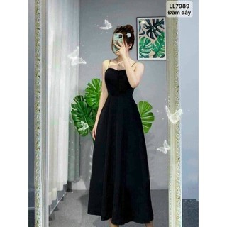 Đâm chéo dây sau xòe vải voan lụa mềm mượt
