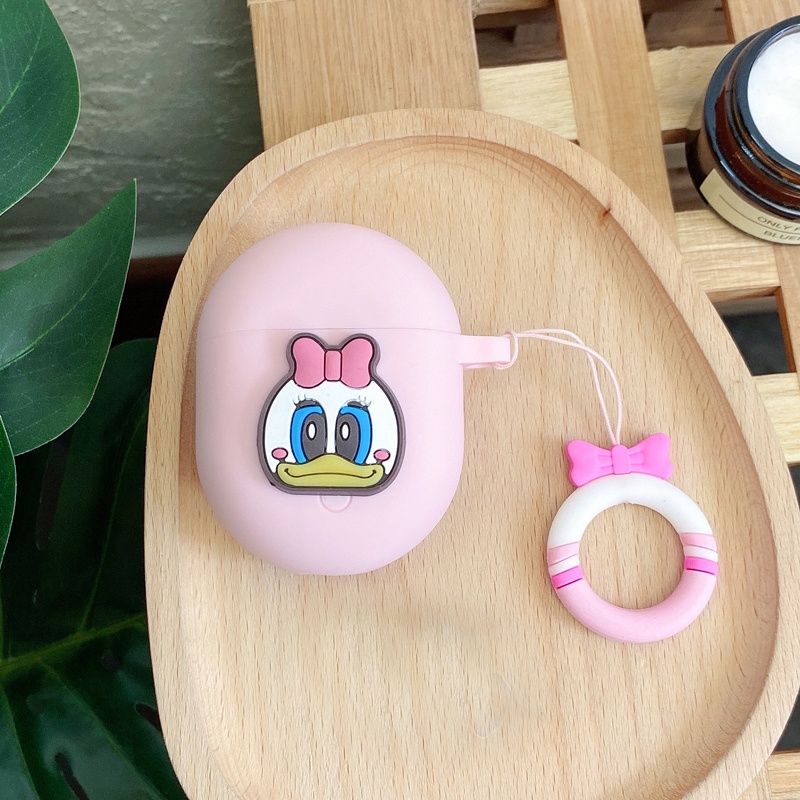 Vỏ Bảo Vệ Hộp Sạc Tai Nghe bluetooth Không Dây bose quietcomfort Bằng Silicon Họa Tiết Hoạt Hình Vui Nhộn Kèm Dây Đeo Tiện Dụng