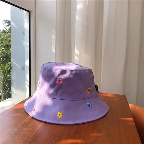 Nón Tai Bèo Vành Rộng Thêu Hoa Dễ Thương Thời Trang Xuân Hè Cho Nữ