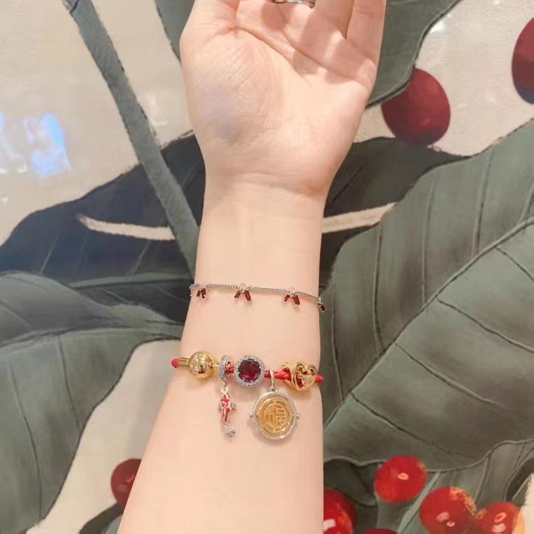 Vòng Tay Mạ Bạc 925 Đính Đá Lấp Lánh