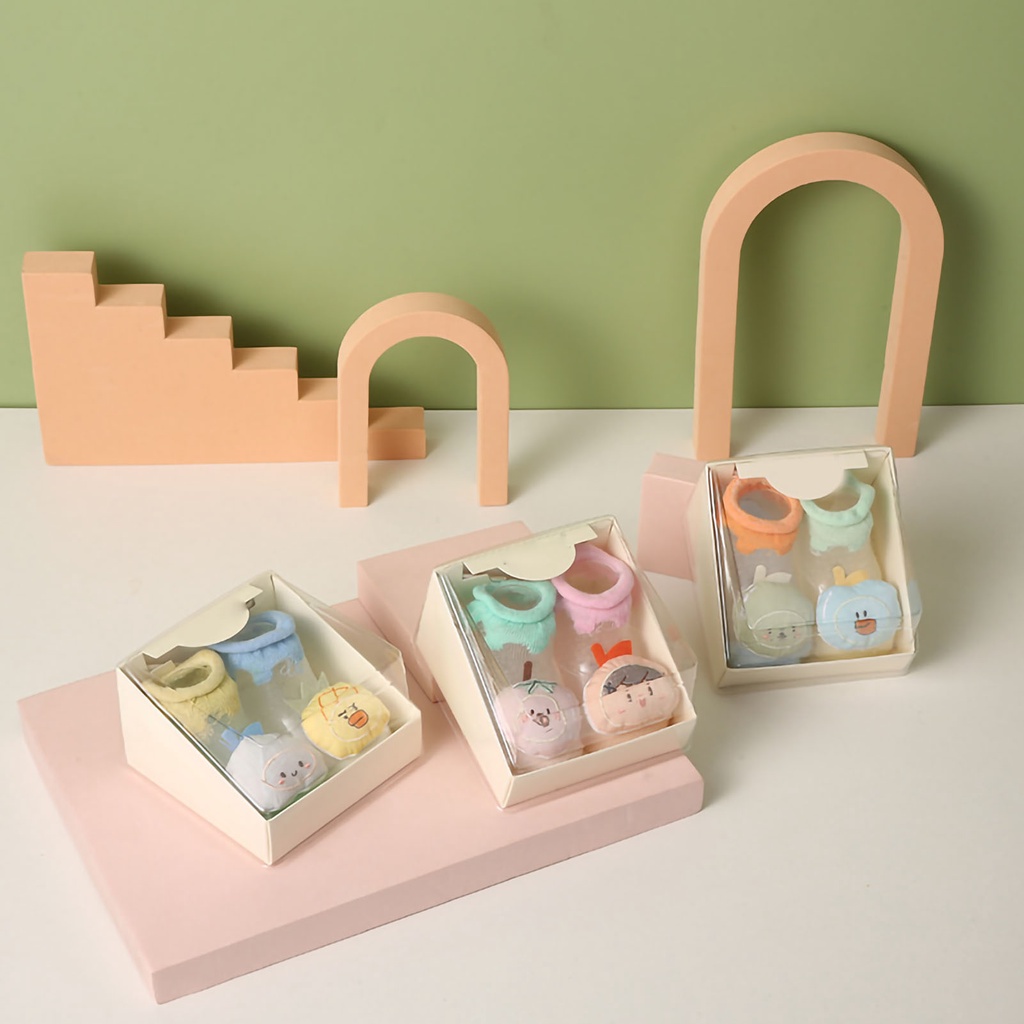 Babyfair Vớ Mắt Cá Chân Cho Bé Cotton Chống Trơn Trượt Hoạt Hình Siêu Mỏng Dễ Thương Sơ Sinh