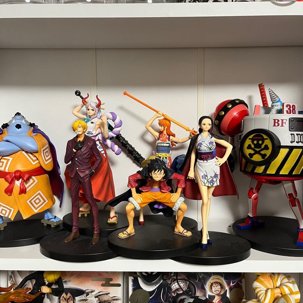 Mô hình chính hãng ONEPIECE - Team Mũ Rơm - Wano -  Ichiban Kuji One Piece vol.100 Anniversary - chính hãng BANDAI