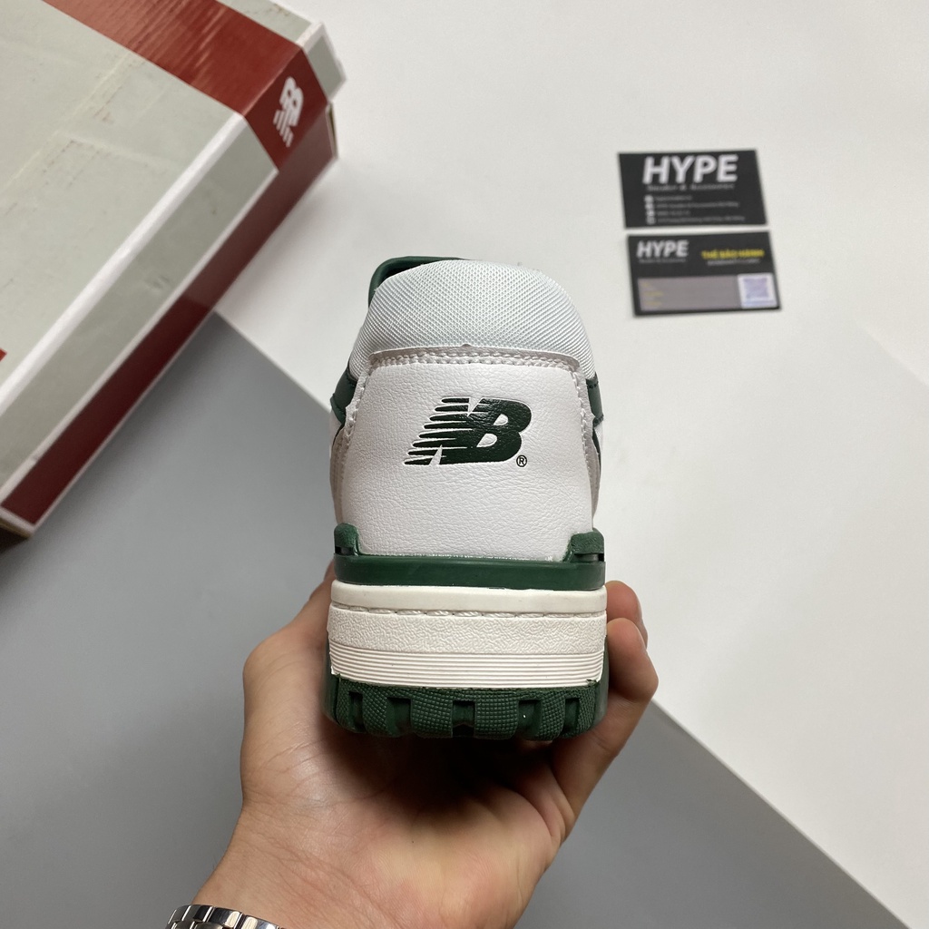Giày NB550 White Green  - Hype Sneaker | Phiên bản high quality.